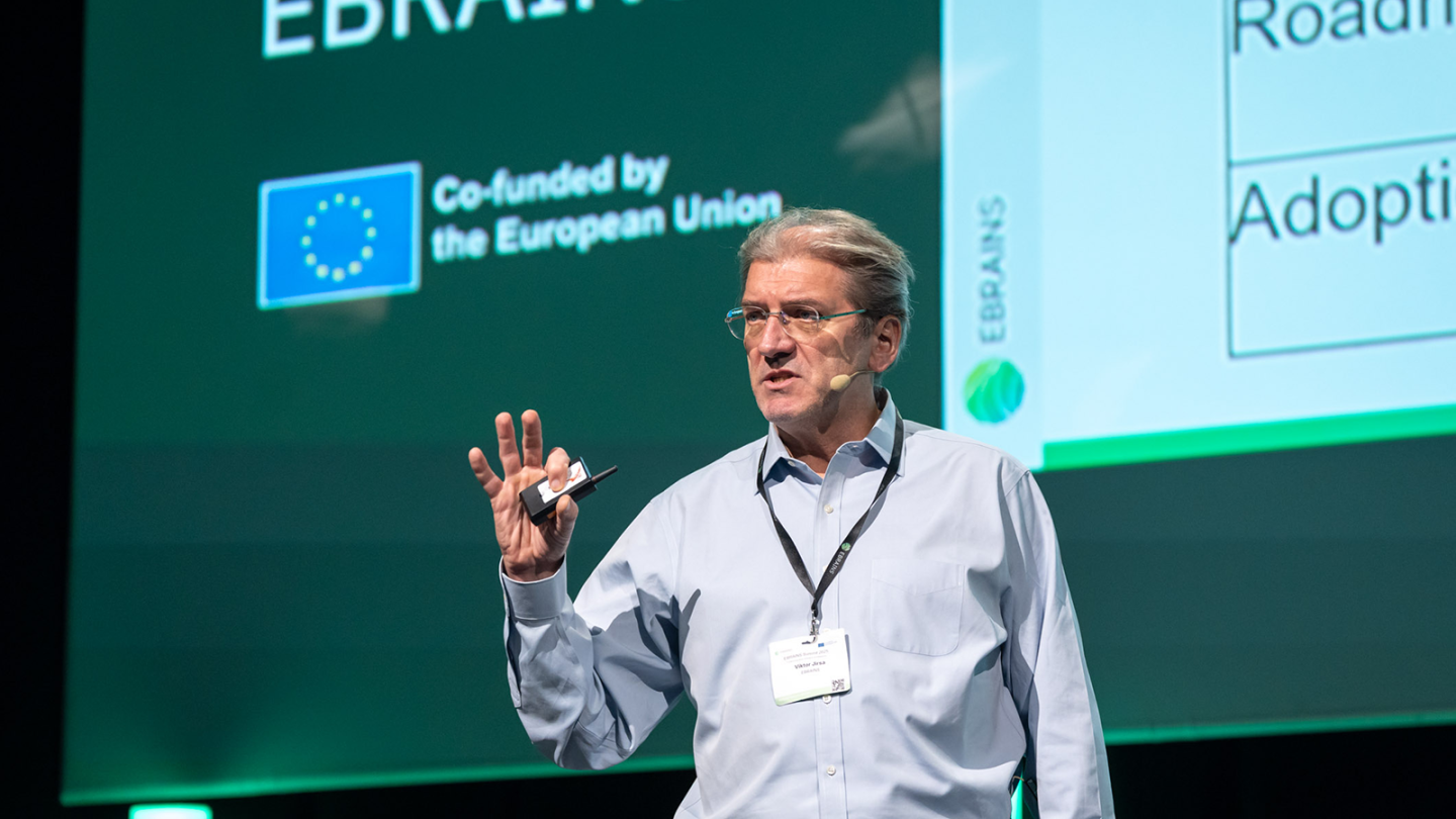 Photo of Viktor Jirsa at the EBRAINS Summit 2025
