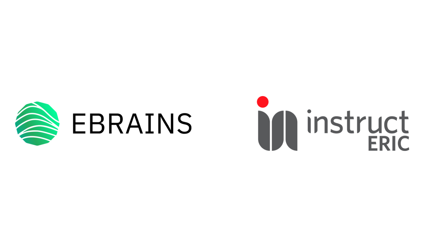 Logos of EBRAINS and Instruct-ERIC