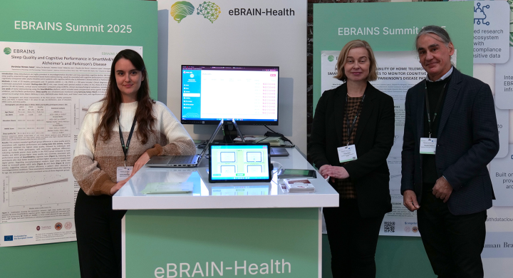 Photo of members of the eBRAIN-Health project at the EBRAINS Summit