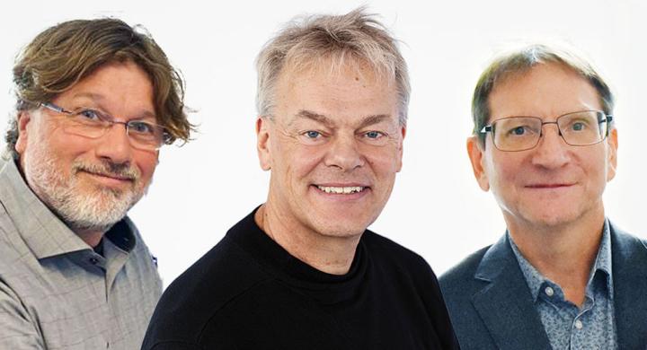Photo of Trygve Leergaard, Edvard Moser, Clive Bramham