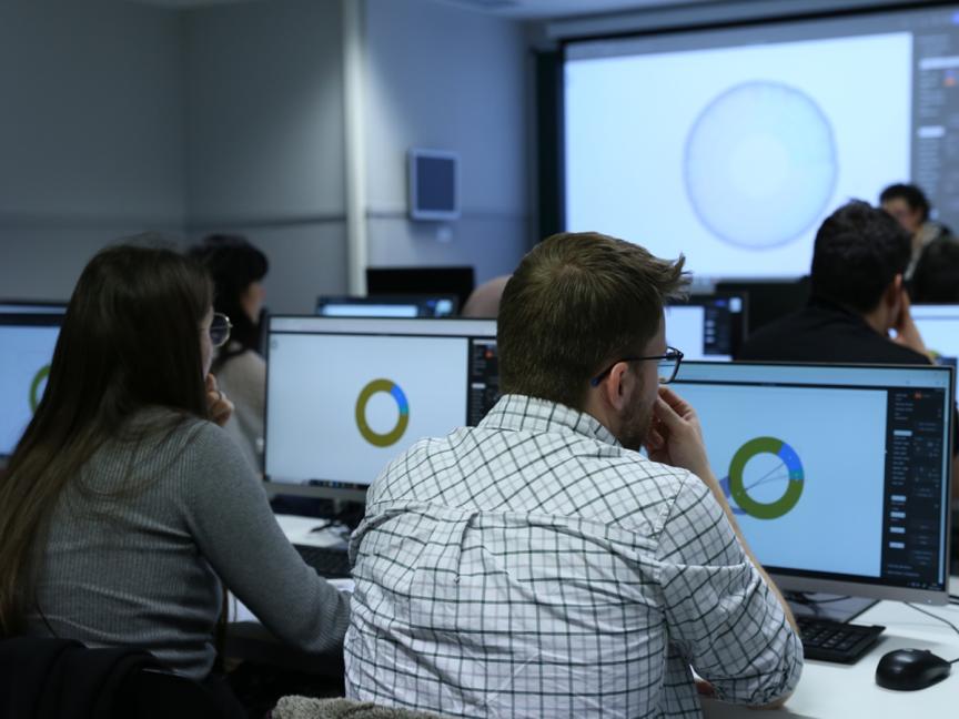 Young researcher during an EBRAINS training session
