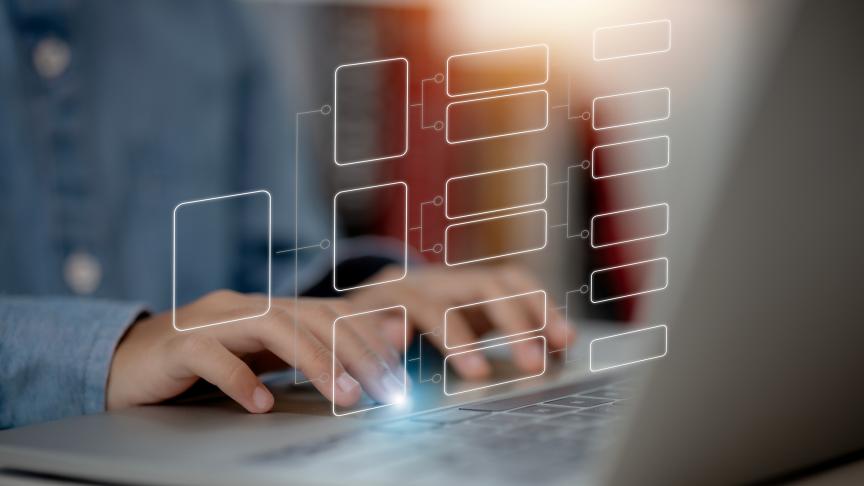 Graphic illustration of a workflow