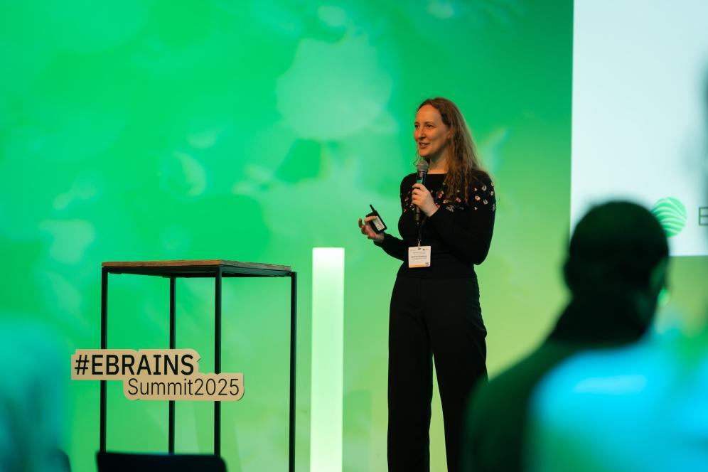 Photo of Katya Zossimova at the EBRAINS Summit 2025