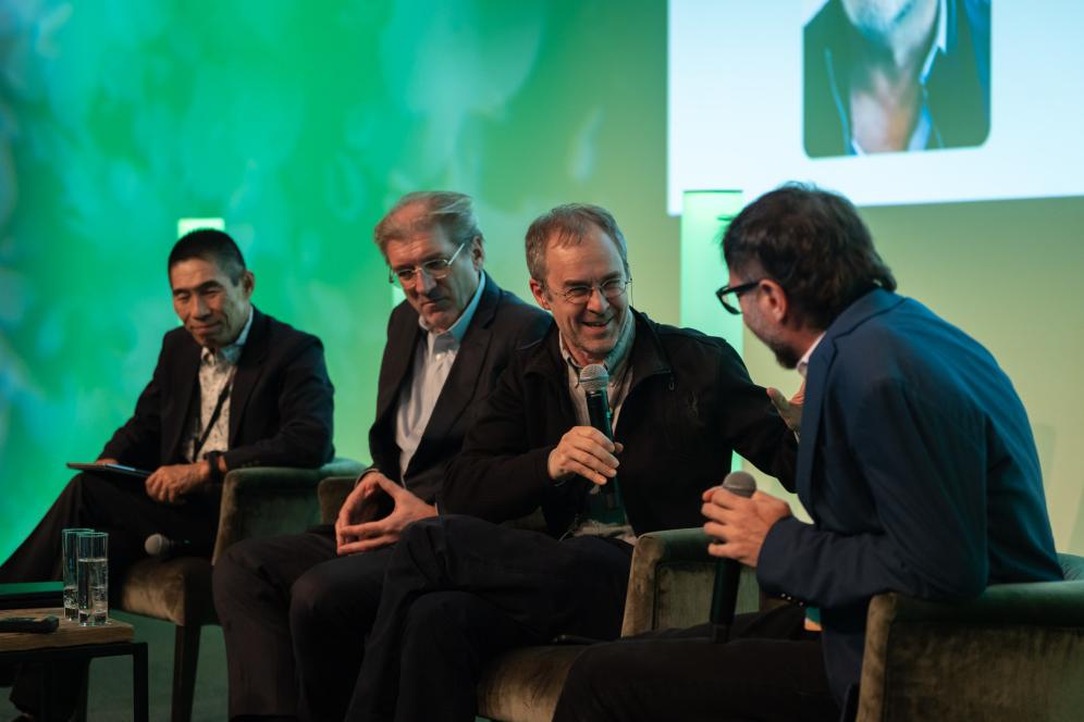 Photo of the 'Making Neural Data and Algorithms Interoperable Across the World' panel at the EBRAINS Summit 2025 at the 
