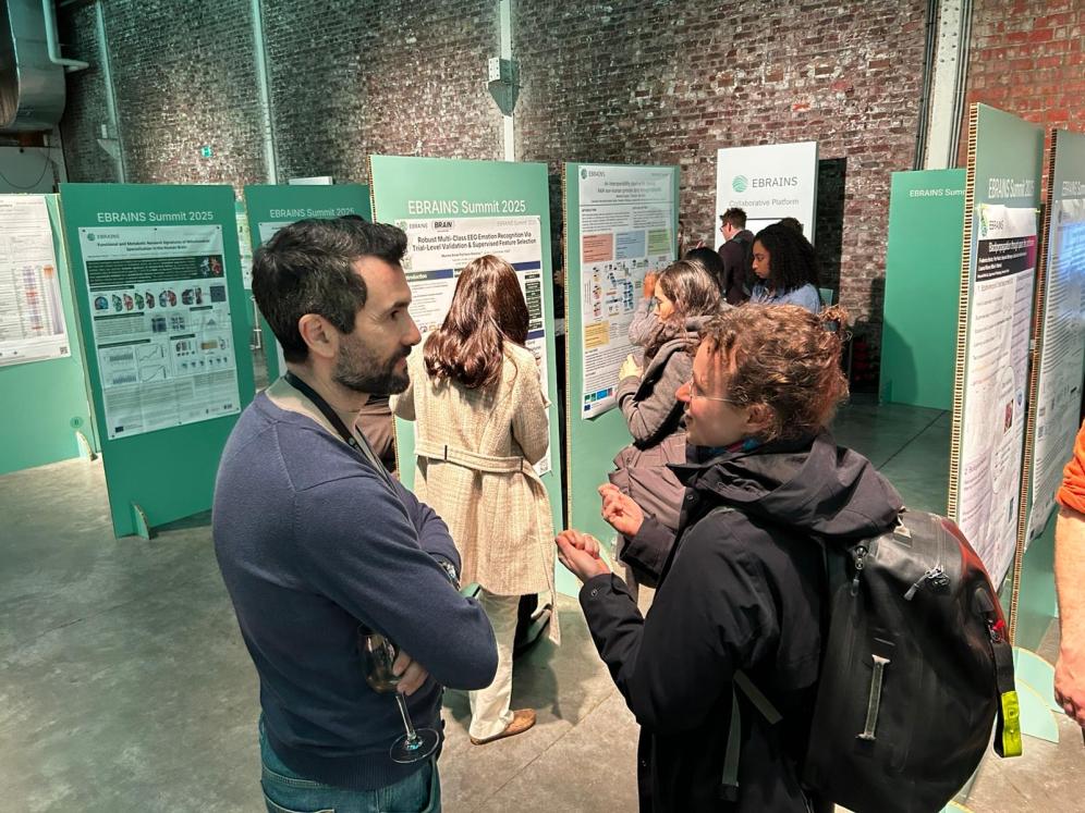 Photo of the poster session at the EBRAINS Summit 2025