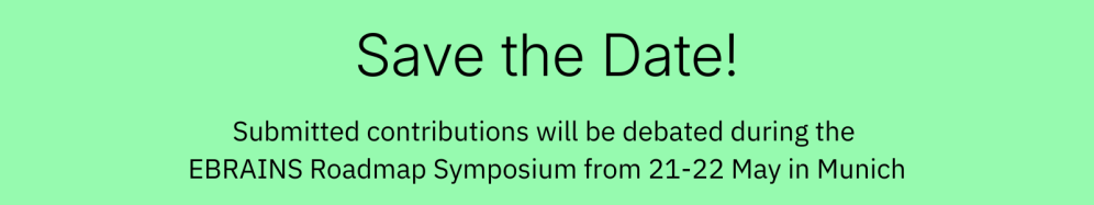 Banner for EBRAINS Roadmap Symposium Save the Date