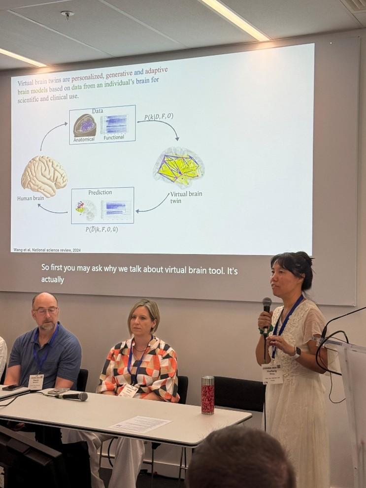 EBRAINS researcher Huifang Wang presented "Advanced Virtual Brain Twins for Clinical Applications"