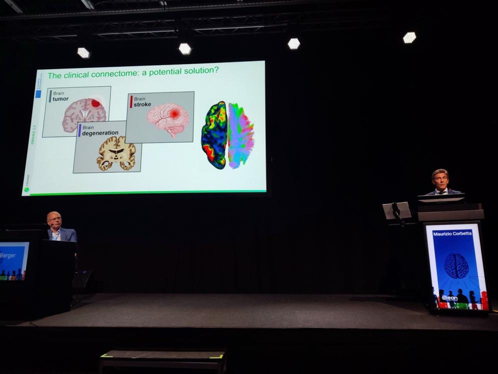 Prof. Corbetta presented his findings on the human connectome and examples of clinical application